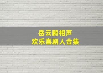 岳云鹏相声 欢乐喜剧人合集